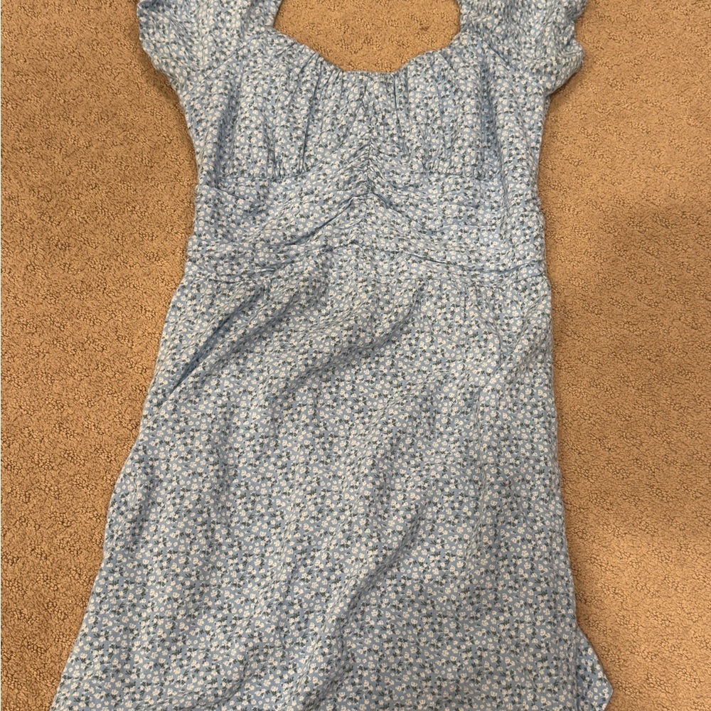 Hollister Blue Floral Midi Dress